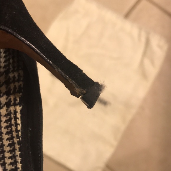 Manolo Blahnik Pointed Toe Mules Heels size 37 1/2 - Picture 5 of 7